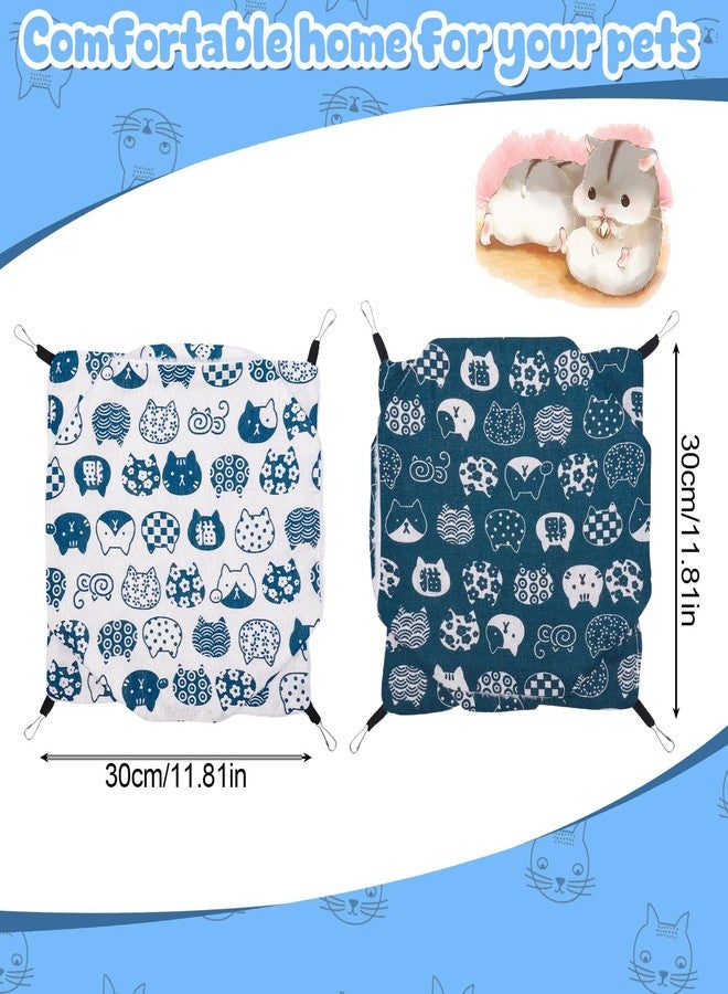 ZhouBoat 2Pcs Guinea Pig Rat Hammock, 3 Layer Guinea Pig Hamster Cute Ferret Hanging Hammock Bed, Rat Hammocks for Cage for Small Animals Chinchilla Parrot Sugar Glider Ferre - Image 2